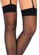 Прозорі панчохи під пояс Leg Avenue Sheer Stockings One Size Чорні - зображення 2