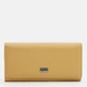Кошелек женский кожаный для карточек Laras K10a0001ye Желтый (ROZ6400175024) - изображение 1