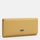 Кошелек женский кожаный для карточек Laras K10a0001ye Желтый (ROZ6400175024) - изображение 4