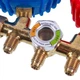 Манометрический коллектор 2- вентильный XM-R572G R-410 (R-22 R-134 R-404) + шланги 3шт.x1800mm - изображение 4