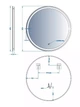 Зеркало DEVIT AllRound 5501070 68 см с LED-подсветкой и сенсорным выключателем - изображение 8