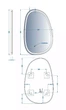 Зеркало DEVIT Style 5415080 83 х 53 см с LED-подсветкой и сенсорным выключателем - изображение 8