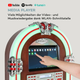Музичний автомат ретро стиль караоке сенсорний екран Graceland Touch Jukebox 12-дюймів Auna Android 6.0.1 WLAN з Німеччини - зображення 3