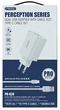 Мережевий зарядний пристрій Proda PD-A28i 2 х USB порти 2.4 A + USB Ligthtning кабель 1 м Білий - зображення 5