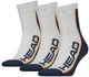 Носки Head Performance Short Crew 43-46 3 пары (781010001-870) gray/blue - изображение 1