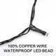 Гірлянда новорічна з яскравими різнокольоровими лампочками 10 метрів та чорним шнуром - зображення 5