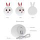 Ночной светильник RGB Силиконовый Кролик Rabbit Silicone Lamp LY-271, Розовый - изображение 4