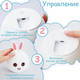 Ночной светильник RGB Силиконовый Кролик Rabbit Silicone Lamp LY-271, Розовый - изображение 6
