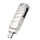 Флешка двостороння Type-C і USB 3.0 роз'ємами Borofone OTG USB flash drive (16 GB). Silver - зображення 6