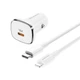 Автомобильное зарядное устройство для BOROFONE single port QC3.0 (Type-C to Lightning) White BZ12BCLW KT-FF - изображение 1