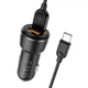 Автомобільний зарядний пристрій BOROFONE Core dual port QC3.0 car charger set(Type-C) FF BZ17C - зображення 3