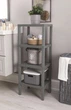 Стеллаж этажерка на 4 полки, M&T Displays, пластик, 38х29х100 см, серый - изображение 3