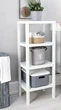Стеллаж этажерка на 4 полки, M&T Displays, пластик, 38х29х100 см, белый - изображение 4