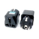 Перехідник US/UK/AU to EU Dynamode (EU Adapter black) - изображение 3