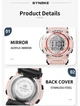 Электронные часы Synoke Waterproof с подсветкой pink - изображение 4