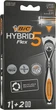 Бритва Flex 5 Hybrid c 2 змінними касетами - Bic (944606-54520) - изображение 1