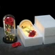 Роза в колбі під скляним куполом Oxa червона з підсвічуванням 17см (22х11.5) 2 - зображення 3
