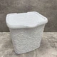 Контейнер для порошку 23*20*23 см Ажур 6 л Elif Plastik 383-2 білий - зображення 2