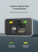Кабель Cabletime USB A 2.0 - RJ45 100Mbps Ethernet, 0.15 м Space Grey (CB52G) - изображение 6