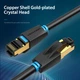 Патч-корд RJ45-RJ45 Vention LAN CAT8 SFTP 40Gbps 2000MHz Copper PVC Round 2m Black (IKABH) - изображение 5