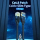 Патч-корд RJ45-RJ45 Vention LAN CAT8 SFTP 40Gbps 2000MHz Copper PVC Round Slim 3m Black (IKIBI) - изображение 4