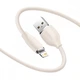 Кабель для быстрой зарядки Baseus Jelly Liquid Silica Gel Fast Charging Data Cable USB to iP 2.4A 1.2m Кабель для iPhone (CAGD000004) Pink - изображение 2