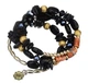 Жіночий браслет пружиною Primo Stone Cuff - Black - зображення 2