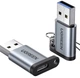 Адаптер Ugreen US276 USB 3.0 to Type-C с карабином Space Grey Серый - изображение 1