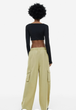 Жіночі штани карго H&M (55798) XS Хакі - изображение 4