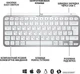 Клавіатура бездротова Logitech MX Keys Mini Wireless Illuminated UA Pale Gray (920-010499) - изображение 2