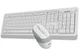 Комплект (клавіатура, мишка) бездротовий A4Tech Fstyler FG1010 White USB - изображение 2