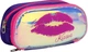 Пенал Cool For School 2 отделения неоновый с помпоном Красный (CF6618-red) - изображение 1
