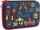 Пенал Cool For School с тиснением 1 отделение Черный (QT-3992-Black) - изображение 1