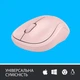 Безшумна бездротова миша LOGITECH M220 Silent Rose (910-006129) - изображение 6