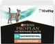 Упаковка влажного диетического корма для котят и взрослых котов Pro Plan Veterinary Diets EN Gastrointestinal для уменьшения расстройств кишечной абсорбции и кормления в период восстановления, выздоровления, с лососем 10x85 г - изображение 1