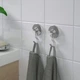 Гачки в ванну IKEA KROKFJORDEN сріблястий 2 шт 704.539.98 - зображення 2