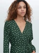 Платье на запах миди женское Uniqlo 655961478 S Зеленое (1159782216) - изображение 5