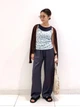 Майка женская с кружевом Uniqlo 810544347 XS Голубая (1159782249) - изображение 2