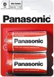 Батарейки Panasonic Red Zink вугільно-цинкові D (R20) блістер, 2 шт (R20REL/2BPR) - зображення 1