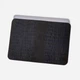 Открытый чехол для MacBook 13 Air/Pro 2016-2022 из телячьей кожи, тисненой под крокодила в темно-коричневом цвете - изображение 2