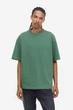 Футболка H&M Relaxed Fit M зелений 0608945087 - зображення 1