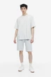 Футболка H&M Relaxed Fit M светло серый меланж 1003662026 - изображение 2