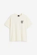 Футболка с принтом H&M Relaxed Fit M молочный 0967955066 - изображение 6
