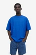 Футболка H&M Oversized Fit XL синий 1074658020 - изображение 1