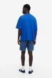 Футболка H&M Oversized Fit XL синий 1074658020 - изображение 4