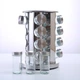 Металлическая карусель и 16 баночек для специй Set Spice Organiser подставка органайзер для приправ, с вращением на 360° - изображение 9