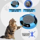 Интерактивная игрушка для кота и кошки "Бегающая мышка" Sunroz Catch The Mouse с когтеточкой Голубой - изображение 1