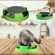 Интерактивная игрушка для кота и кошки "Бегающая мышка" Sunroz Catch The Mouse с когтеточкой Зеленый - изображение 8