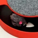 Интерактивная игрушка для кота и кошки "Бегающая мышка" Sunroz Catch The Mouse с когтеточкой Красный - изображение 2