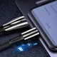 Кабель ColorWay USB-USB Type-C (zinc alloy + led), 2.4А, 1м, Black (CW-CBUC035-BK) - зображення 14